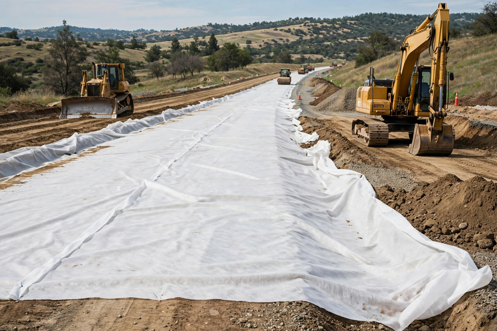 Geotextile in infrastructure